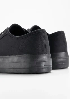 Outlet Zapatillas con plataforma de lona de algodón Mujer Tendencias·Zapatos Veganos|Zapatillas