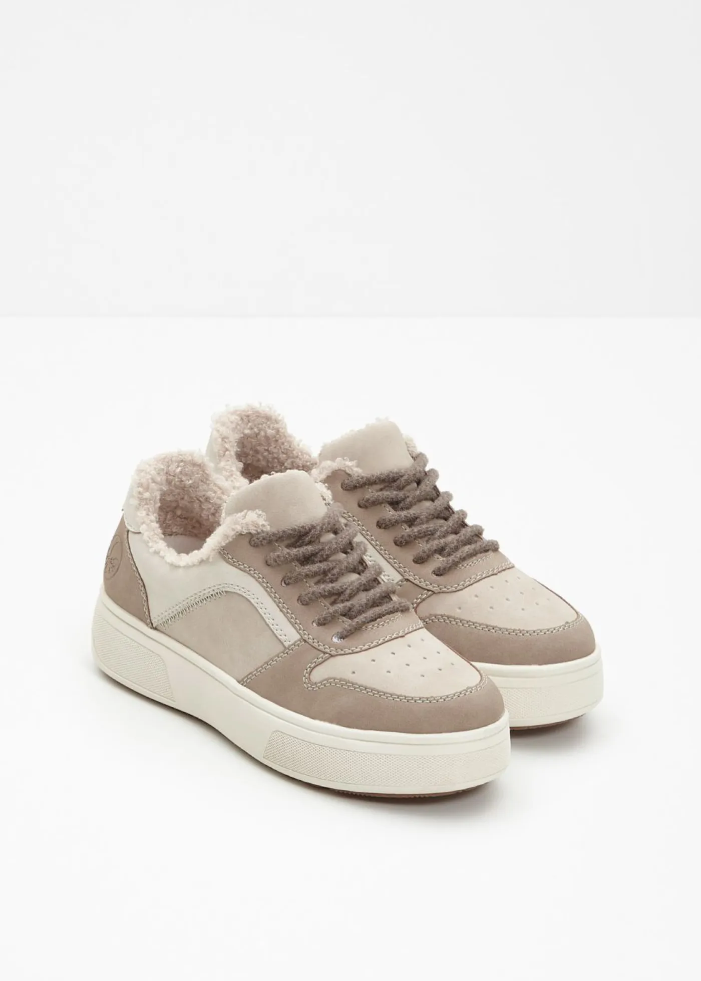 Sale Zapatillas con plataforma cómodas y forradas de Rieker Mujer Zapatos De Marca·Rieker|Botas De Pelo