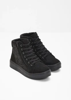 New Zapatillas de caña alta con patrón floral Mujer Tendencias·Zapatos Veganos|Zapatillas