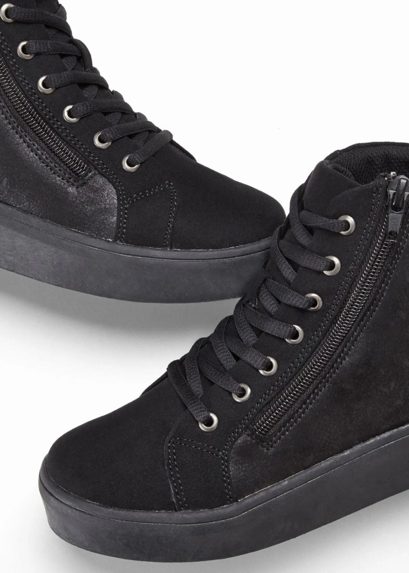 New Zapatillas de caña alta con patrón floral Mujer Tendencias·Zapatos Veganos|Zapatillas