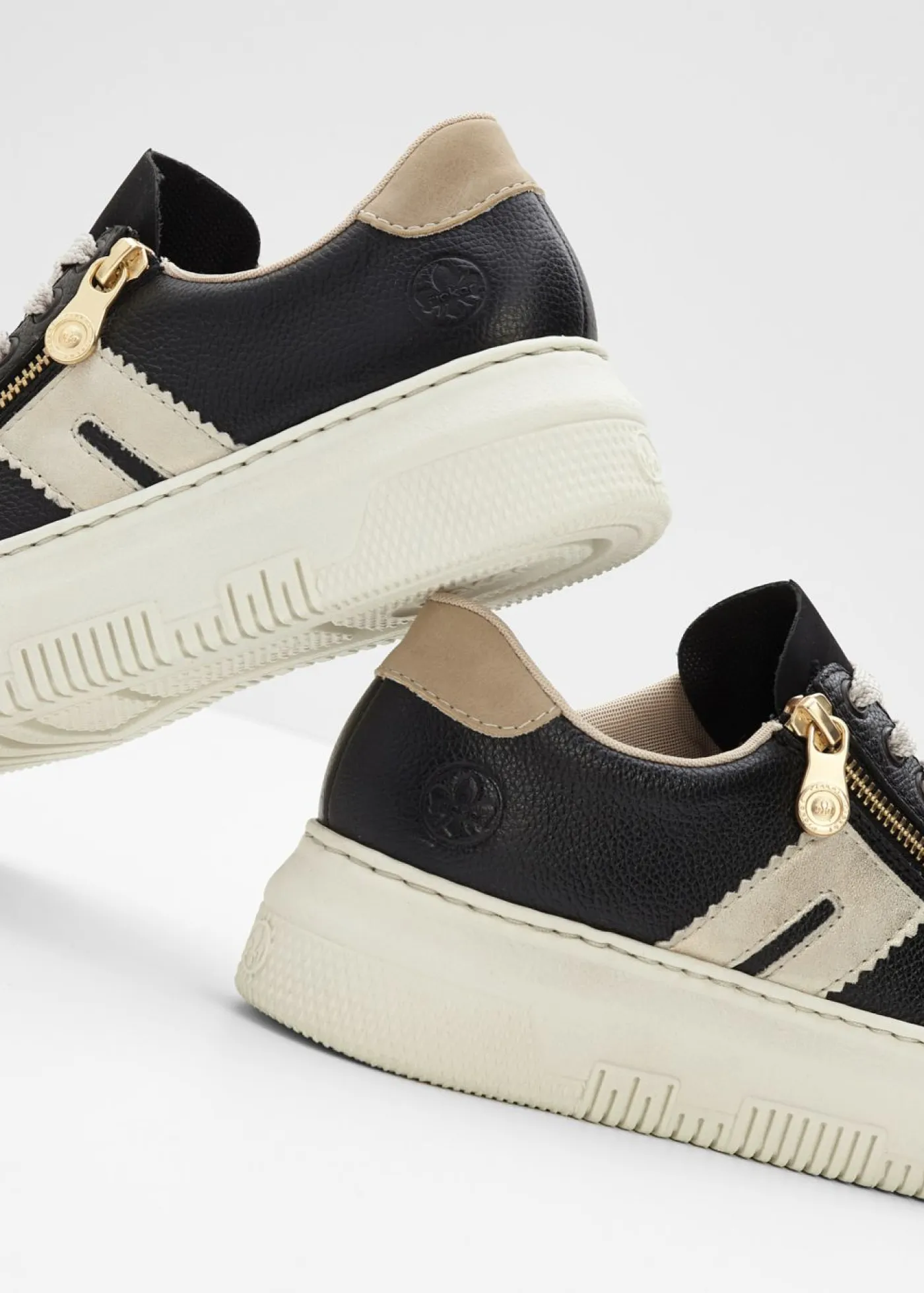Sale Zapatillas deportivas cómodas de Rieker de piel con plataforma Mujer Zapatos De Marca·Rieker|Zapatos Cómodos