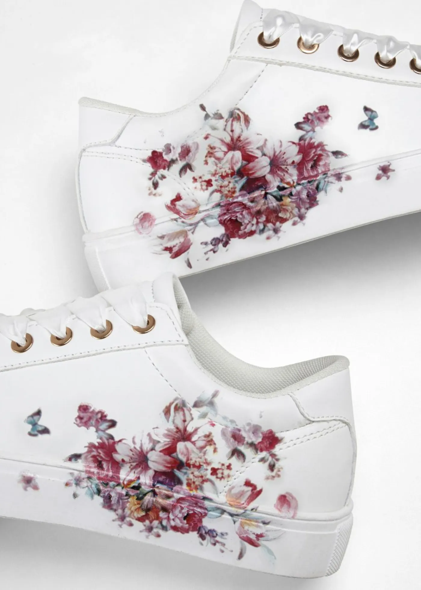 Sale Zapatillas deportivas con estampado de flores Mujer Tendencias·Zapatos Veganos|Novedades