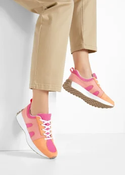 Outlet Zapatillas deportivas con inserto de malla Mujer Tendencias·Zapatos Veganos|Zapatillas