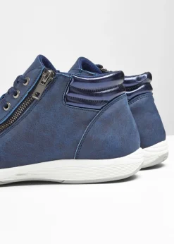 Outlet Zapatillas deportivas de caña alta con cremallera Mujer Tendencias·Zapatos Veganos|Zapatillas