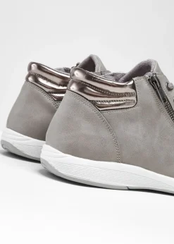 New Zapatillas deportivas de caña alta con cremallera Mujer Tendencias·Zapatos Veganos|Botas De Pelo