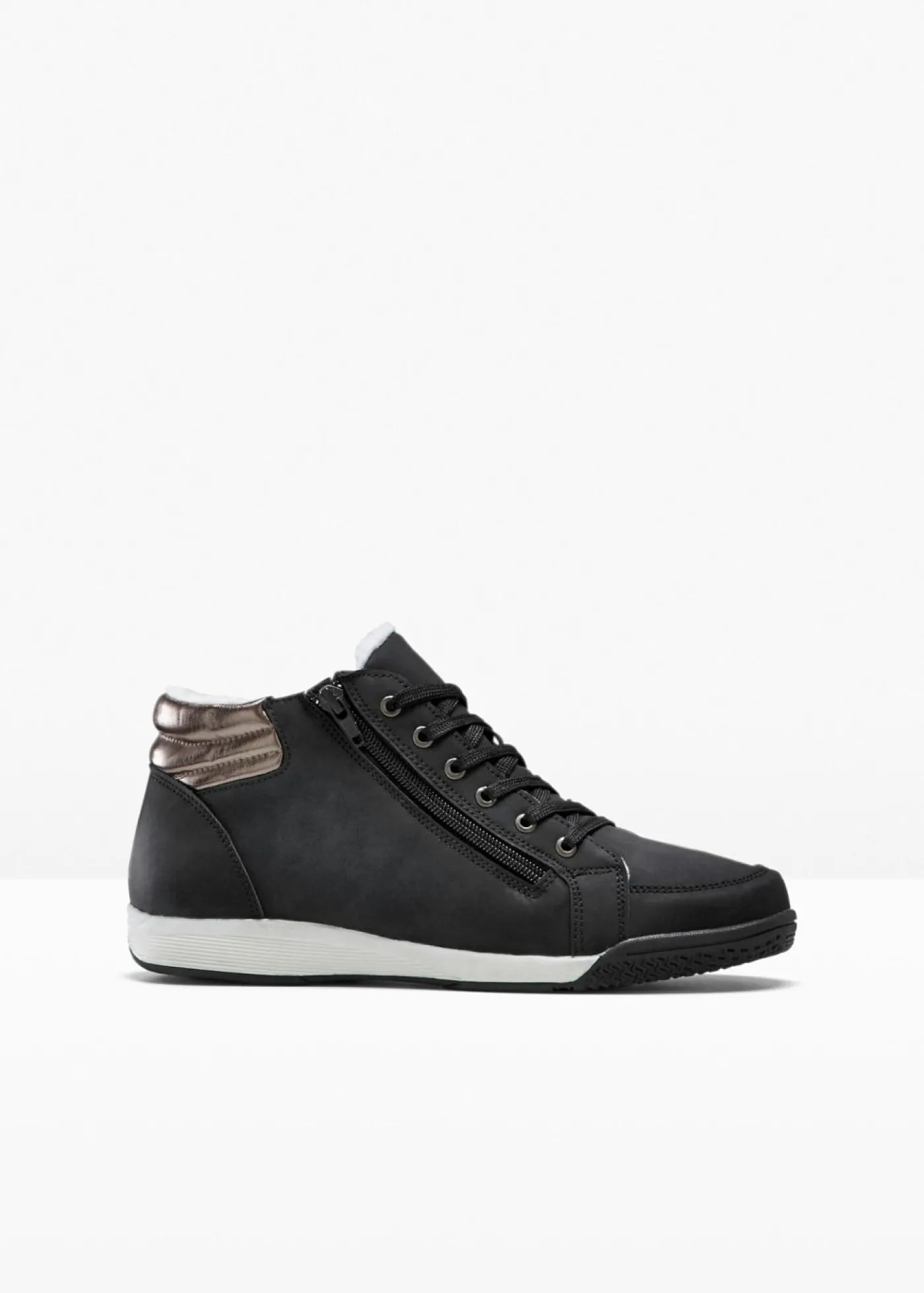 Clearance Zapatillas deportivas de caña alta con cremallera Mujer Botas De Pelo|Zapatillas