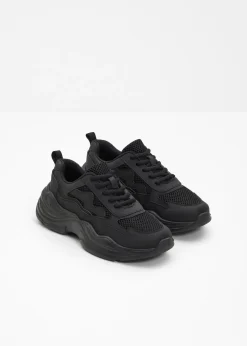 Hot Zapatillas deportivas tipo chunky con inserto de malla Mujer Tendencias·Zapatos Veganos|Zapatillas