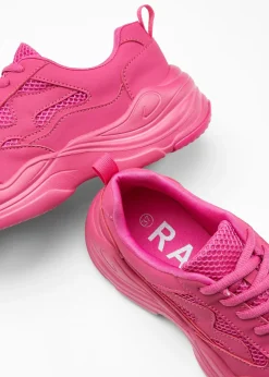 Zapatillas deportivas tipo chunky con inserto de malla Mujer Tendencias·Zapatos Veganos|Zapatillas