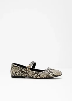 Outlet Zapato tipo Mary Jane con estampado animal Mujer Zapatos Primavera-Verano|Novedades