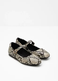 Outlet Zapato tipo Mary Jane con estampado animal Mujer Zapatos Primavera-Verano|Novedades