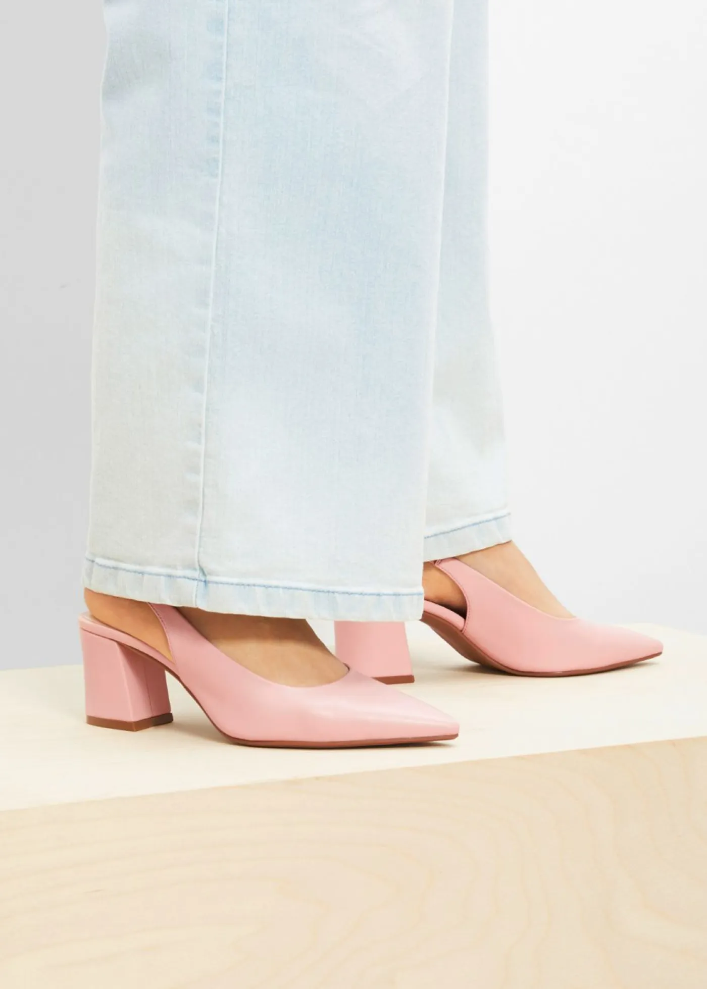 Outlet Zapatos con tacón grueso y talón al descubierto Mujer Zapatos De Salón