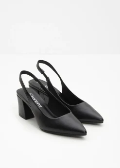 Online Zapatos con tacón grueso y talón al descubierto Mujer Zapatos De Salón