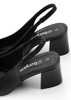 Online Zapatos con tacón grueso y talón al descubierto Mujer Zapatos De Salón