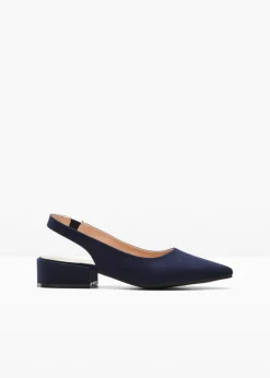 Zapatos con tacón plano y talón al descubierto Mujer Zapatos De Salón|Novedades