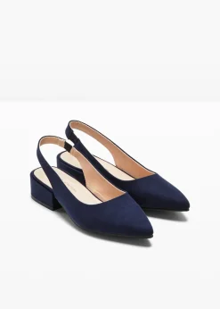 Zapatos con tacón plano y talón al descubierto Mujer Zapatos De Salón|Novedades